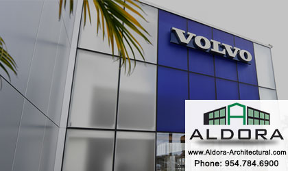 Aldora Aluminum-on demand-HSW-Glass-Pre-glazed Impact Storefront-hurricane-resistant